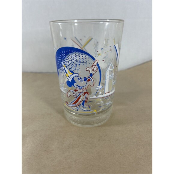Walt Disney World Mickey Mouse 25th Epcot Anniversary Glass Remember The Magic - Picture 2 of 9